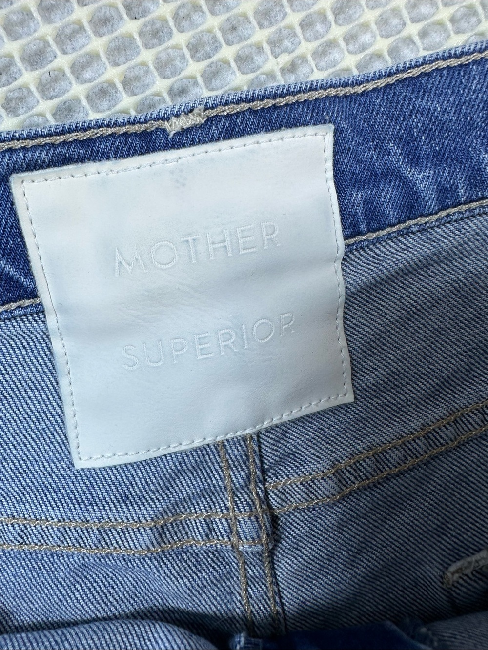 MOTHER Superior The Swisher Sneak Fray Punch Buggy Wide Leg Jeans Size 30 - Picture 13 of 13